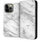 Silver Marble iPhone 15 Pro Max Folio Case